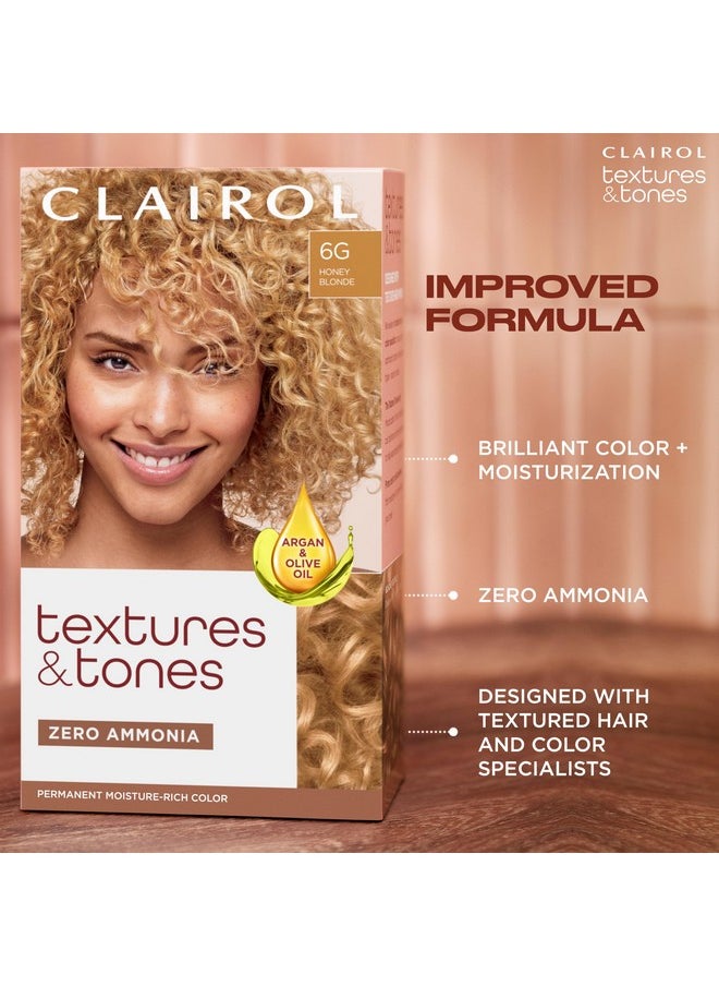 Clairol Textures & Tones Permanent Hair Dye, 2N Mocha Brown Hair Color, Pack of 1