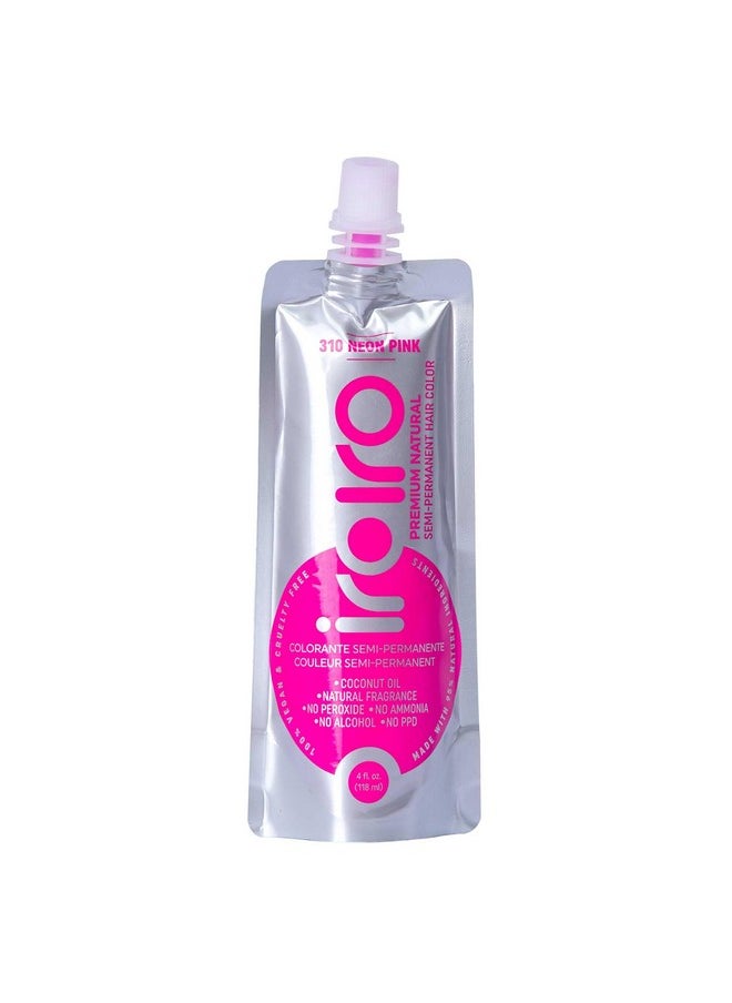 IROIRO Premium Natural Semi-Permanent Hair Color 310 Neon Pink (4oz)