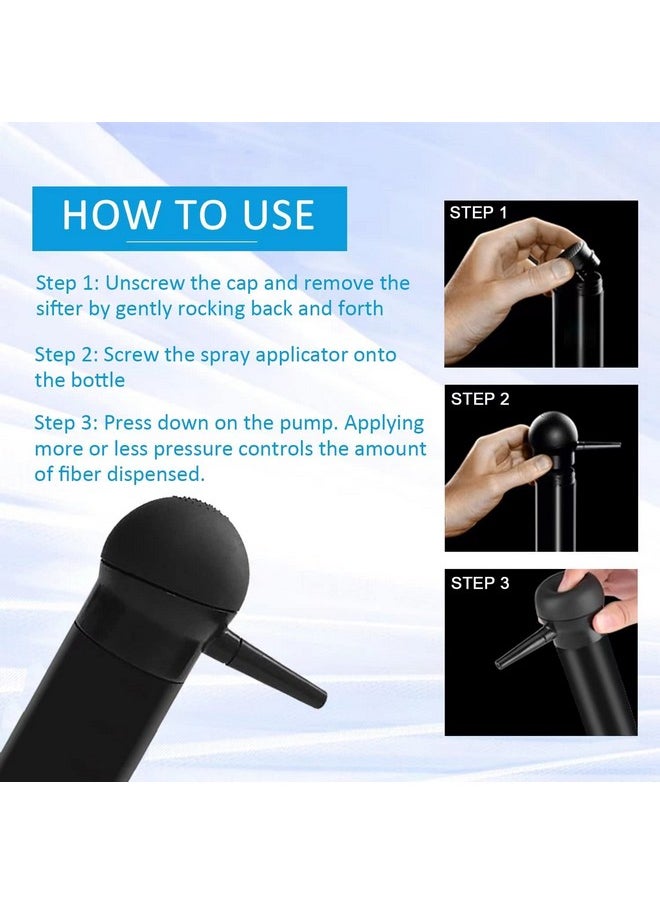 Hair Building Fibers Spray Pump Applicator,Spray Nozzle for Hair Fibers to Instantly Thicken Thin or Bald Hair for Men&Women,Hair Loss Concealer Tool Suitable for 0.97 OZ hair fiber bottles