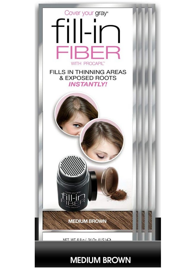 Cover Your Gray Pro Fill-In Fibers with Procapil - Medium Brown