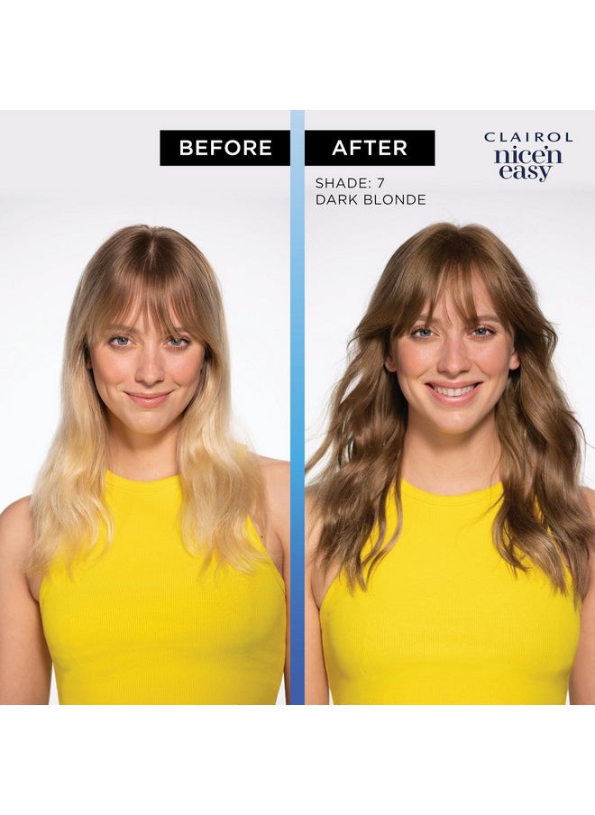 Clairol Nice'n Easy Permanent Hair Dye, 2 Black Hair Color, Pack of 3