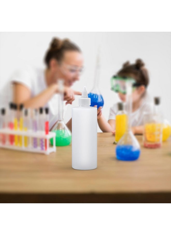 BRIGHTFROM Twist Top Applicator Bottles, Squeeze 8 OZ Empty Plastic Bottles, Refillable, Open/Close Nozzle - Hair Coloring/Multi Purpose (Pack of 2)