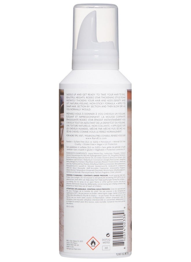 R+Co Rodeo Star Volumizing Thickening Foam for Fine to Medium Hair - 5 Oz