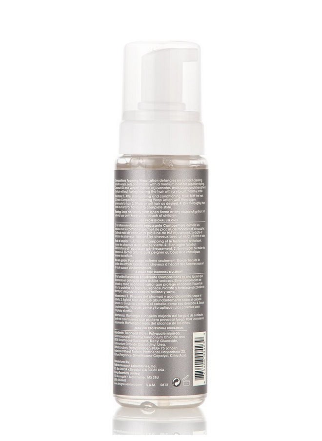 Design Essentials Compositions Foaming Wrap Lotion for Relaxed & Natural Hair, 7.5 Ounce