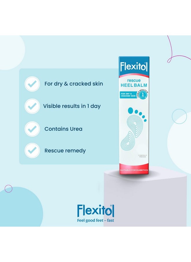 Flexitol Heel Balm, Rich Moisturizing & Exfoliating Foot Cream, Original Version, 4 Oz