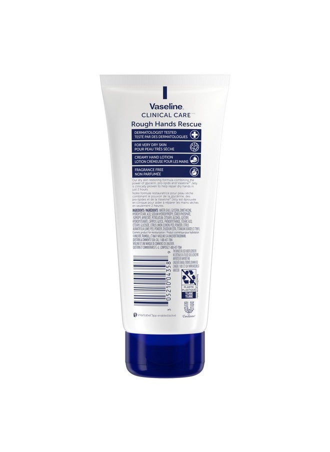 Vaseline Clinical Care Rough Hands Rescue - Healing Hand Cream for Dry, Cracked Hands Jelly, Hand Lotion for Women & Men, Fragrance Free, 3.4 Oz (Pack of 2)