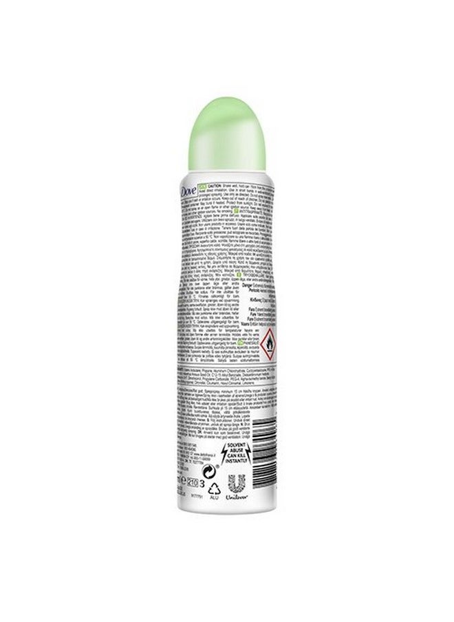 Dove Antiperspirant 48 Hours Body Spray, Go Fresh Cucumber & Green Tea Deodorant,150 ML / 5 Fl.Oz
