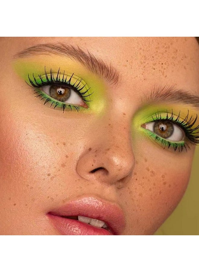 Boobeen Colorful Eyeshadow Palette Makeup-16 Colors, Matte and Glitter Eyeshadow, Bright Eyeshadow palettes, Blendable, Easy to Build Dramatic Glamour Looks (Green)