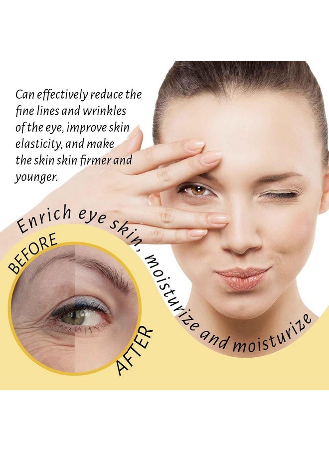 Eye Serum, Frankincense Eye Roller with Castor Oil for Dark Circles, Puffy Eyes, and Wrinkles, Anti Aging Eye Serum Cream, 0.34 Fl Oz