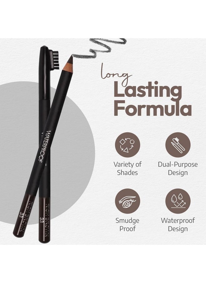 Sorme Natural Definitive Waterproof Eyebrow Pencil 0.04 oz | Smudgeproof Soft Blonde Eye Brow Pencil | Dual Purpose Brow Pencil and Brush Combo | High Definition Waterproof Eyebrow Makeup