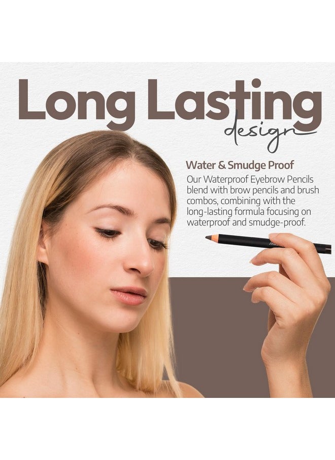 Sorme Natural Definitive Waterproof Eyebrow Pencil 0.04 oz | Smudgeproof Soft Blonde Eye Brow Pencil | Dual Purpose Brow Pencil and Brush Combo | High Definition Waterproof Eyebrow Makeup