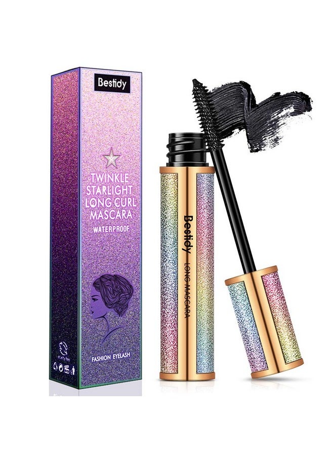 Bestidy 4D Silk Fiber Lash Mascara,Natural Waterproof Smudge-proof Mascara,Thickening Lengthening Mascara No Clumping, No Smudging Lasting All Day