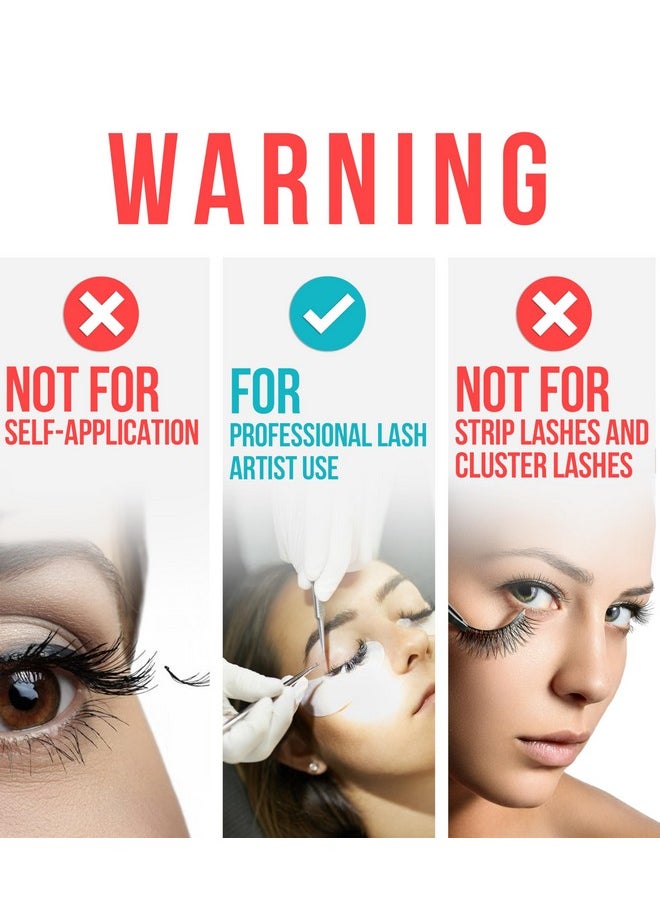Sensitive Eyelash Extension Glue Stacy Lash 0.17fl.oz/5ml / 5-6 Sec Drying time/Retention - 4-5 Weeks/Black Adhesive/Professional Supplies
