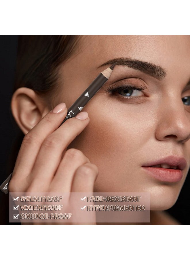 7Pcs Multicolor Eyebrow Pencil Eyeliner Set, Waterproof Eye Brow Pencil, Easy to Coloromen Women Professional Eyebrow Pencil Smudge Proof Long Lasting Makeup Eye Liners (Multicolor)