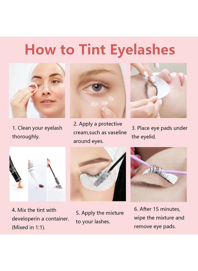 Eyebrow Color Kit, 2 in 1 Eyelash & Eyebrow Color Set- Quick and Thick Coloring Natural Eyebrow Color Kit Professional DIY at Home Use 10ml (black)