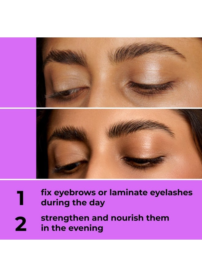 LAMEL Lamination Clear Brow and Lash Gel - Megafixing Eyebrow Glue, Clear Eyebrow Gel, Waterproof & Sweat-Proof Clear Mascara, Setting for Feathered & Fluffy Brows - Flawless Eyebrow Makeup