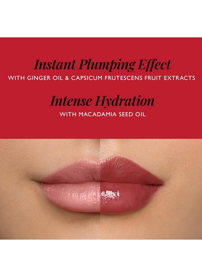 MyGlamm POUT by Karan Johar Tinted Plumping Lipstick | Glossy Lipstick for Women With Petal Glow Finish | Buildable Colour & Shine | Moisturising Formula | Power Pout (Red Shade) | 3.5g