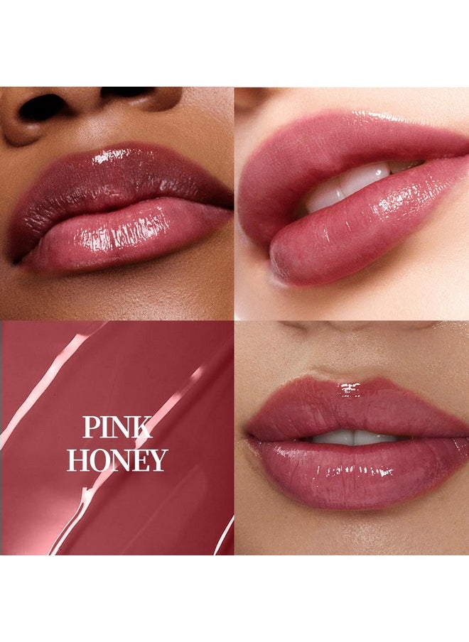 HOSAILY Pink Honey Lipstick Tinted Lip Balm, Hydrating Natural Glossy Sheer Lip Balm, Moisturizing Black Candy Lipstick Makeup Lip Care Balm for Repairing Dry Lips