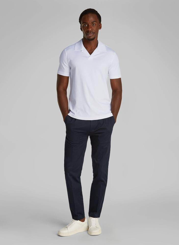 Cuban Collar Short Sleeve Polo