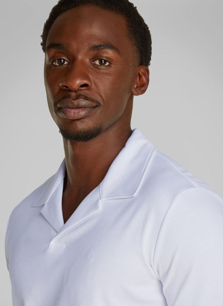 Cuban Collar Short Sleeve Polo