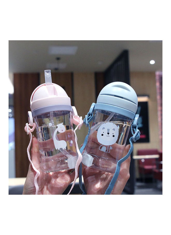 Lion Leak Proof Water Bottle With Straw