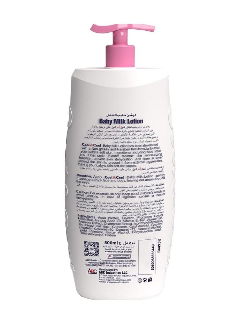 Baby Milk Lotion 2 x 500ml