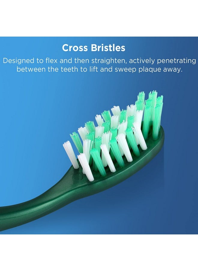 Fremouth Extra Firm Toothbrushes for Adults, Extra Hard Bristles, 6 Count