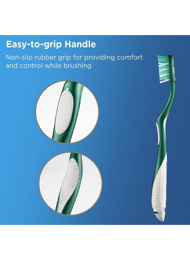 Fremouth Extra Firm Toothbrushes for Adults, Extra Hard Bristles, 6 Count