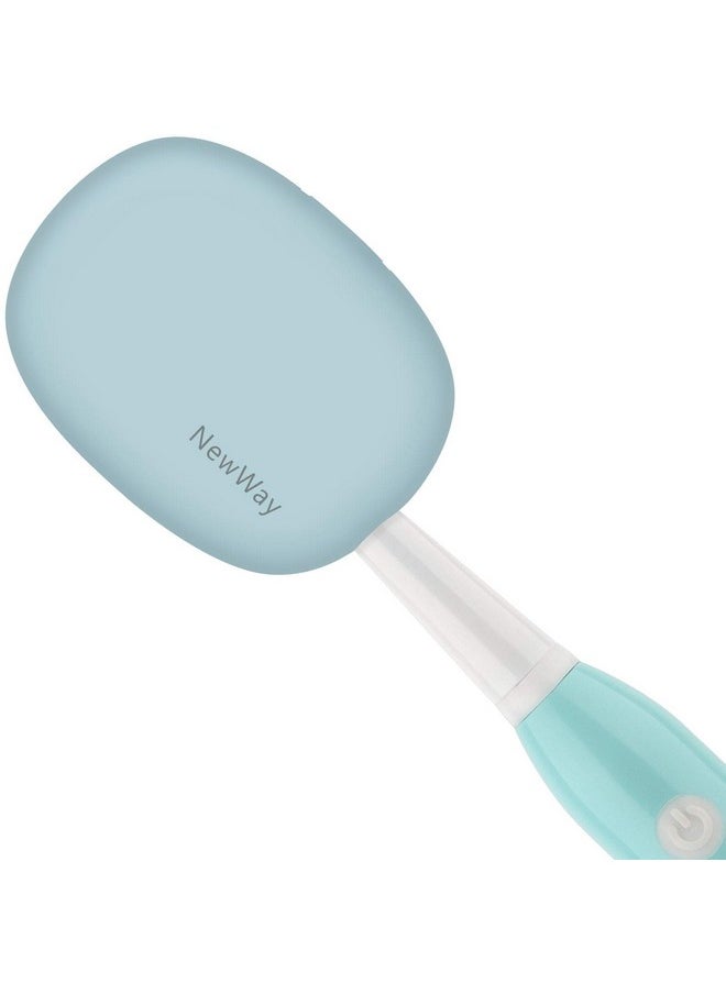NewWay Mini Toothbrush Sterilizer Cover Rechargeable Travel Toothbrush Case with Holder for Houshold and Traving or Business Trip Blue