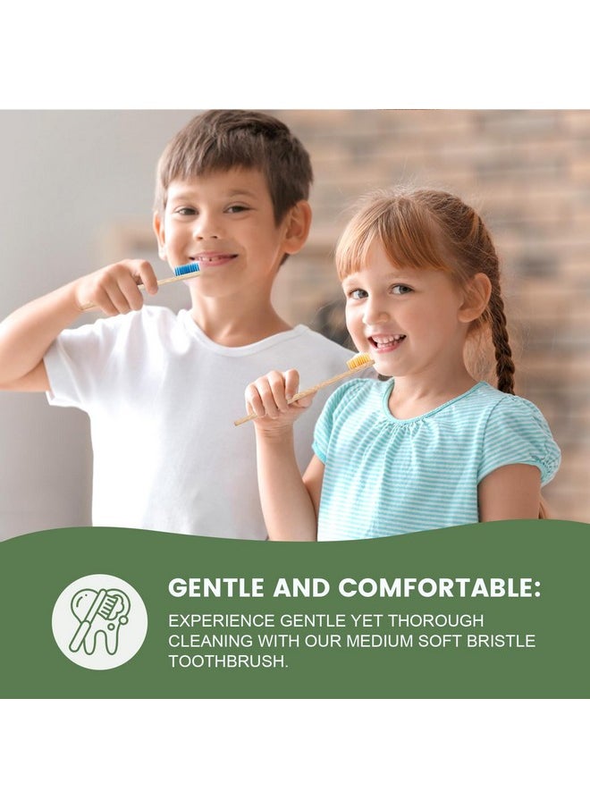 Navona 36 PCS Biodegradable Bamboo Toothbrushes, Individually Wrapped Bulk Toothbrushes, BPA Free Soft Bristles Eco-Friendly, Natural Wood Toothbrushes Bulk, Reusable Travel Toothbrushes