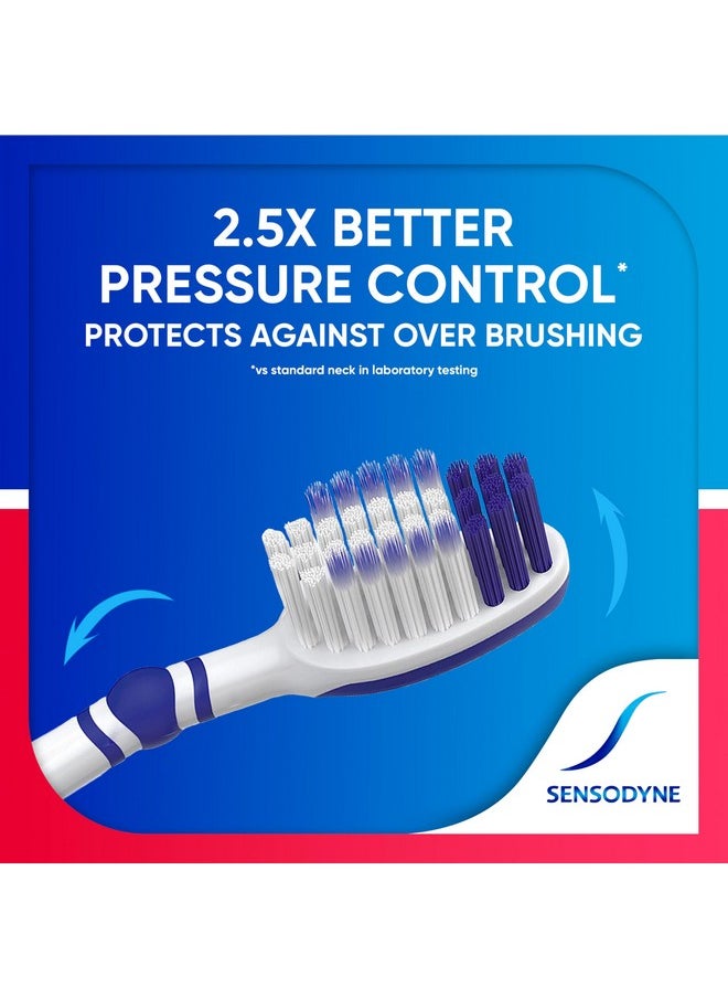 Sensodyne Sensitivity & Gum Soft Toothbrush Designed for Sensitive Teeth, 4-Pack