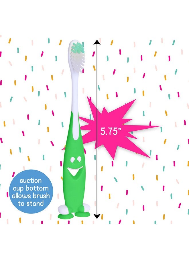 Lingito Kids Toothbrush Extra Soft, Easy Grip for Toddlers Toothbrushes | Children Size Toothbrush Pack Kids Ages 3+
