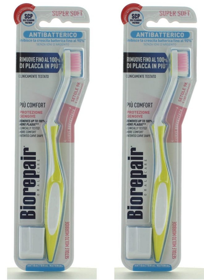 Biorepair : Oral Care Pro Toothbrush Curve- Very Soft, Pack of 2