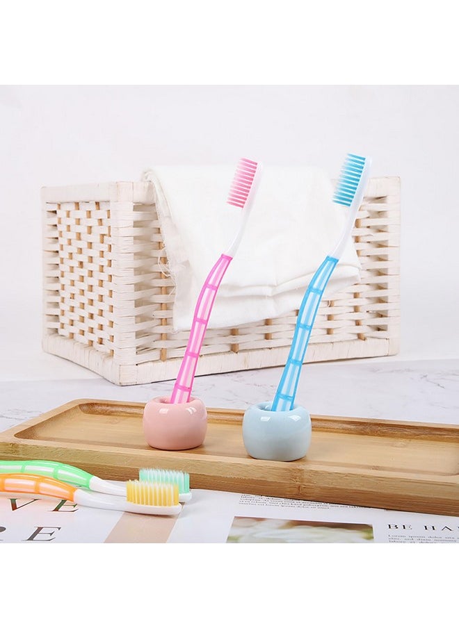 EasyHonor 36 PCS Individually Wrapped Bulk Toothbrushes, Colorful Manual Disposable Travel Toothbrush Set for Adults, Ergonomics Handle, Medium Soft Bristles, Perfect for Travel, Hotels, Donations.