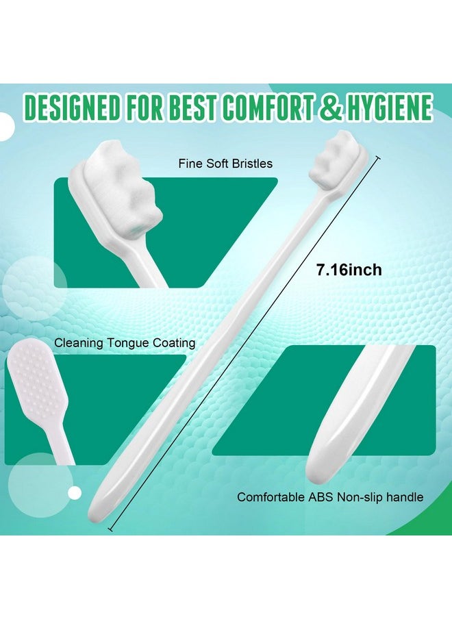 24 PCS Nano Toothbrush, Soft Bristle Toothbrush, Extra Soft Toothbrush for Sensitive Gum, Ultra Soft Toothbrush With 20000 Micro Bristle for Pregnant Women, Elderly, Gum Recession, Protect Fragile Gum