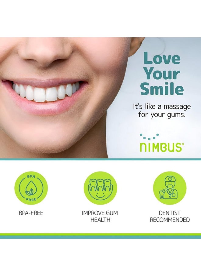 NIMBUS NIMBY Kid's Extra Soft Toothbrushes for Sensitive Teeth and Receding Gums, Periodontist Design Plaque Remover Travel Toothbrush, Individually Wrapped (4 Pack, Colors May Vary)
