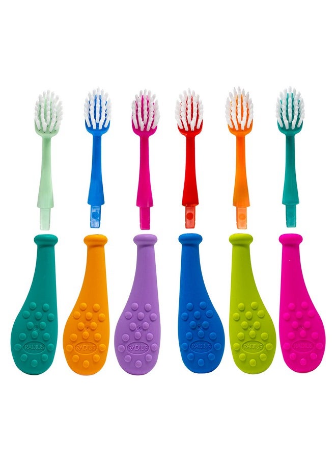 RADIUS Big Kidz Forever Brush Replaceable Head Toothbrush for Children, 6 Years and Up, BPA Free ADA Accepted for Growing Teeth and Gums - Right and Left Handed, Extra Soft - Pack of 1