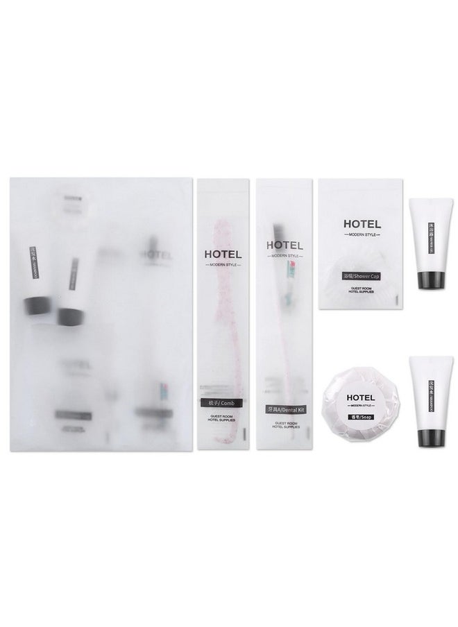 Hygiene Kit, Hygiene Kit Bulk, Travel Hygiene Kit With Toothbrush, Toothpaste, Comb, Shampoo, Shower Gel, Shower Cap And Soap, Individually Packed, Suitable For Home, Hotel, Camping, Travel (PACK-12)