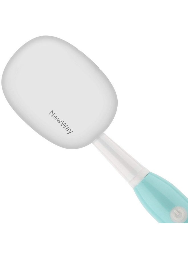 NewWay Mini Toothbrush Sanitizer Cover Rechargeable Travel Toothbrush Case with Holder for Houshold and Traving or Business Trip White