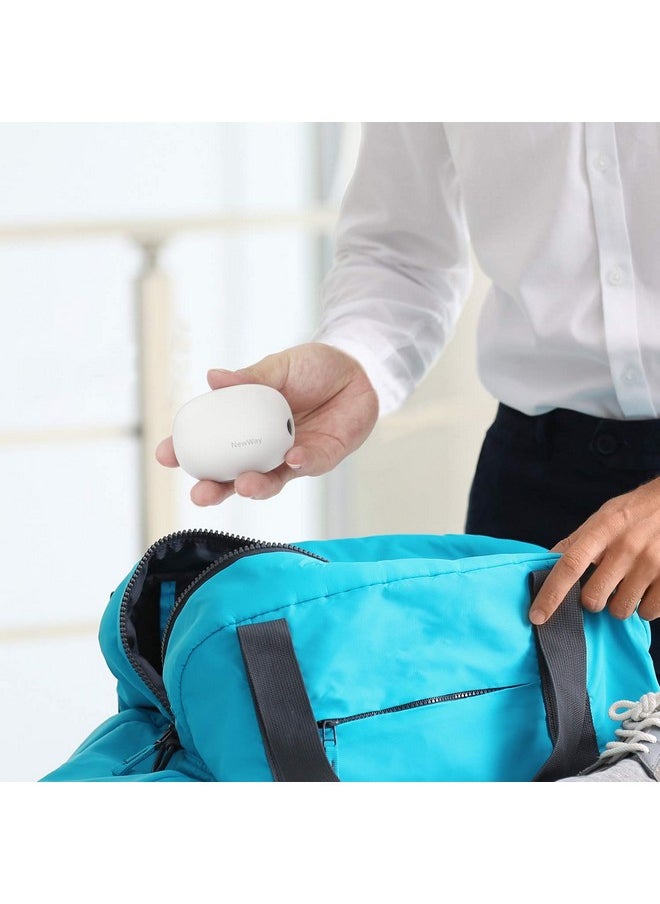NewWay Mini Toothbrush Sanitizer Cover Rechargeable Travel Toothbrush Case with Holder for Houshold and Traving or Business Trip White