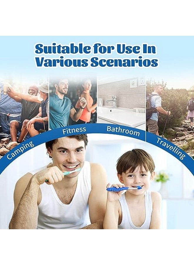 UCEC 6 Pack Toothbrush Covers Caps, Toothbrush Protector Head Covers Case, Toothbrush Cover Cap Plastic Clip, Tooth Brush Cover for Travel, Camping, Bathroom, School, Business