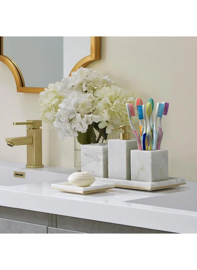 ALAZCO Value Set of 7 Tooth Brush Medium Bristles Toothbrush Comfort Hold Soft Silicone Non-Slip & Ergonomic Includes 4 Ventilated Covers Easy Storage & Travel BPA- Free