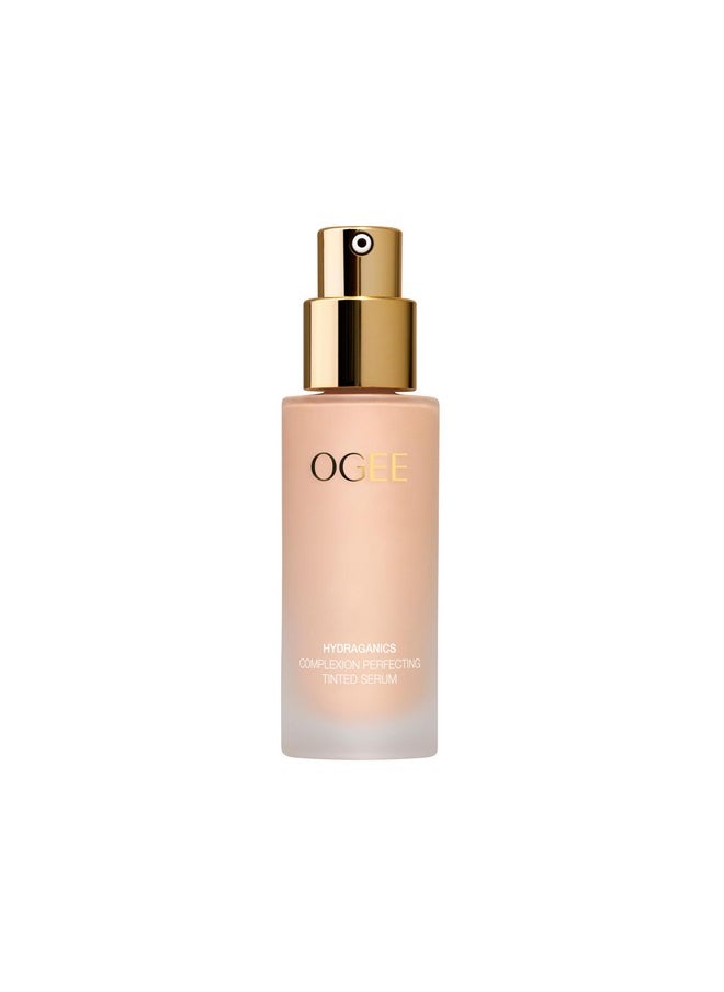Ogee Complexion Perfecting Liquid Foundation - Lightweight Tinted Moisturizer For Face (Cedar 1.20C - Fair, Pink-Beige Undertones) - with Vitamin C & Jojoba Oil - Certified Organic & Made in USA
