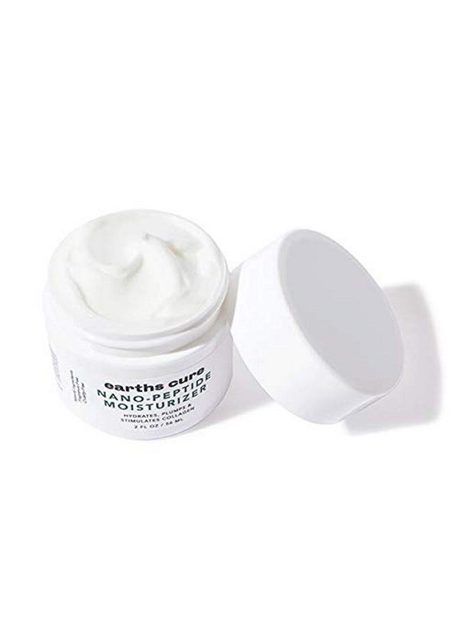 EarthsCure Nano Peptide Moisturizer for Face (2oz) - Natural Cream to Hydrate and Smooth. Contains Nano Peptides, Anti-Oxidants & Hyaluronic Acid to Lift and Plump. For Sensitive Skin.