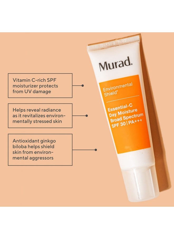 Murad Essential-C Day Moisture Broad Spectrum SPF 30 - Environmental Shield SPF Facial Moisturizer Cream - Vitamin & Antioxidant Rich Treatment Backed by Science, 0.8 Fl Oz