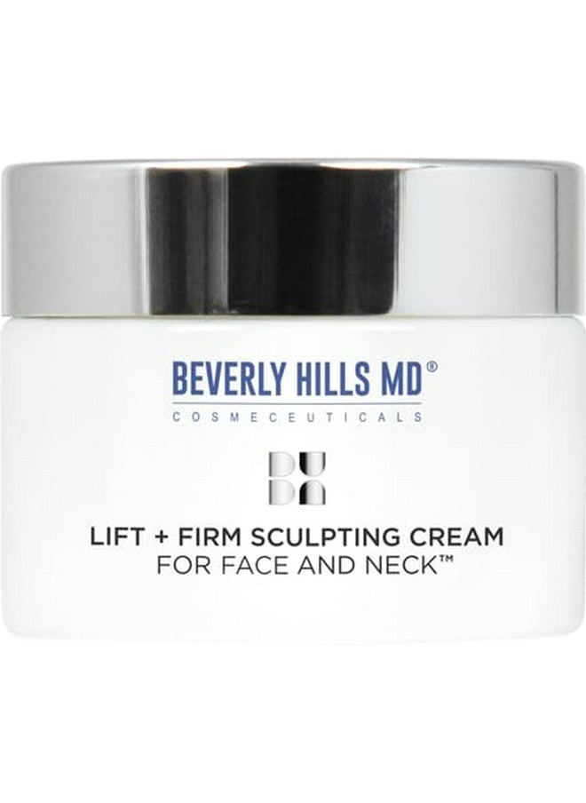 Beverly Hills MD Lift & Firm Sculpting Cream- Tighten & Tone Skin, Anti-Aging Lotion for Smooth, Moisturized Complexion- Lift and Smooth Face, Neck, Décolleté w/Silk Peptides, + Aloe Vera, Vitamin E