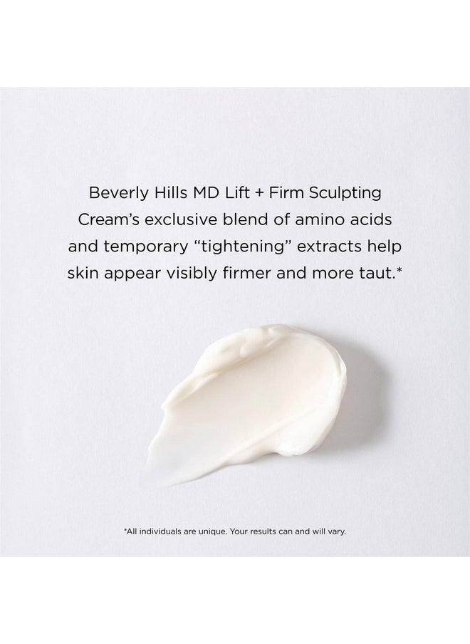 Beverly Hills MD Lift & Firm Sculpting Cream- Tighten & Tone Skin, Anti-Aging Lotion for Smooth, Moisturized Complexion- Lift and Smooth Face, Neck, Décolleté w/Silk Peptides, + Aloe Vera, Vitamin E