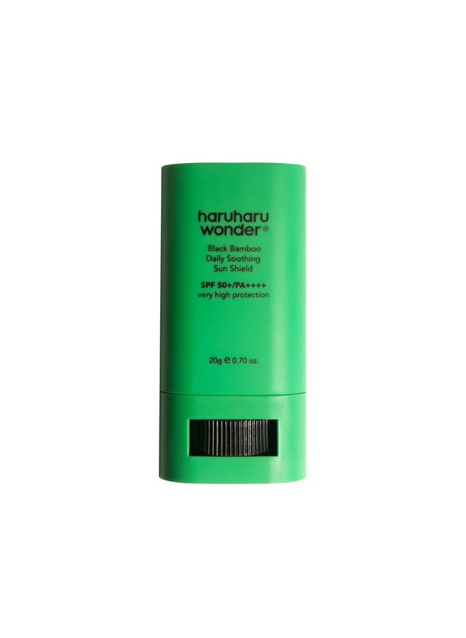 Haruharu Wonder Black Bamboo Daily Soothing Sun Shield 20g Sunscreen Stick, 0.7 Ounce (Pack of 1)