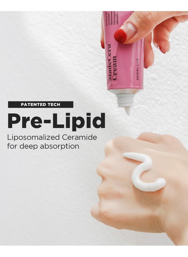 SKINRxLAB Made Cera Cream 50ml - Acne & Redness Relief, Sebum Control, Ceramide, Madecassoside, Anti-Aging, Pore Minimizing