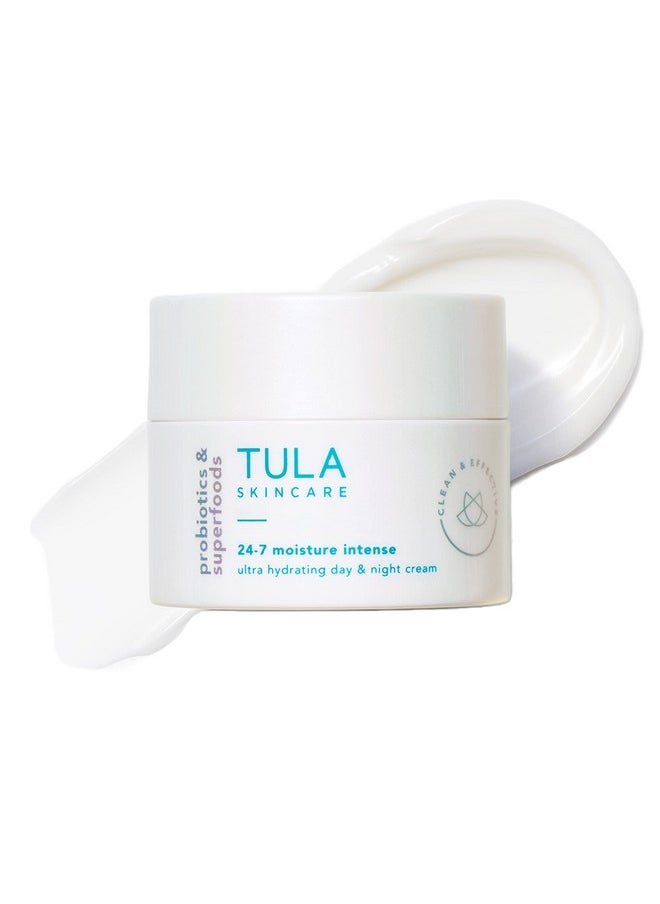 TULA Skin Care 24-7 Moisture Intense Ultra Hydrating Day & Night Cream - Ultra Nourishing Moisturizer for Face. Soothe Skin, Maintain Skin Balance & Improve Skin Smoothness, 1.5 oz.